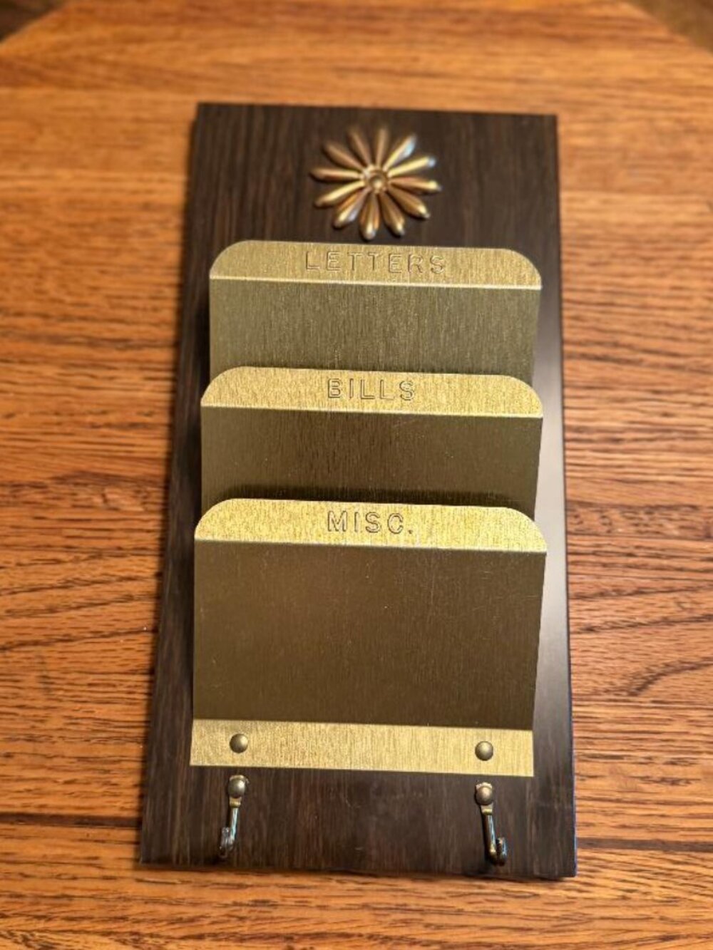 Vintage Mid Century Organizer, Key Holder, Mail Sorter